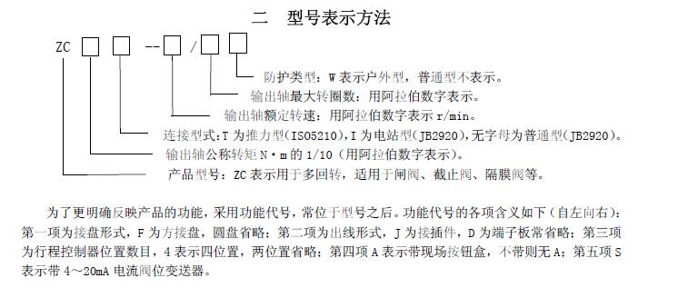 zc45-18/20閥門電動裝置說明書、接線圖